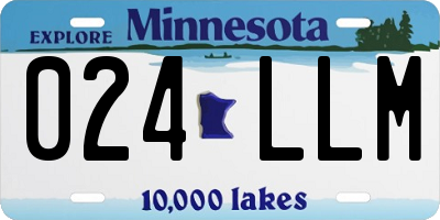 MN license plate 024LLM