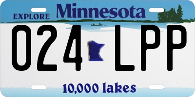 MN license plate 024LPP