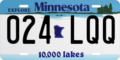 MN license plate 024LQQ