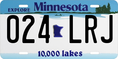 MN license plate 024LRJ
