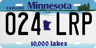 MN license plate 024LRP