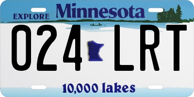 MN license plate 024LRT