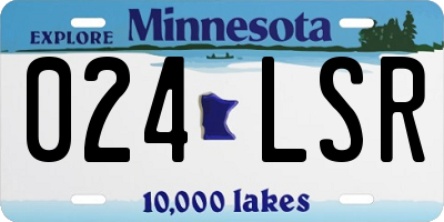 MN license plate 024LSR