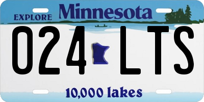 MN license plate 024LTS