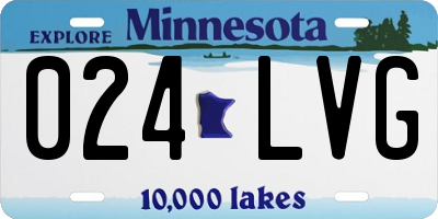 MN license plate 024LVG