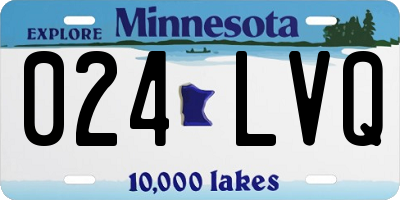 MN license plate 024LVQ
