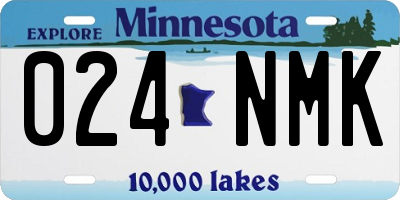 MN license plate 024NMK