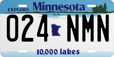 MN license plate 024NMN