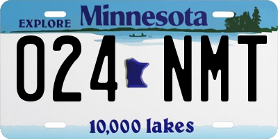 MN license plate 024NMT