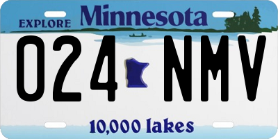 MN license plate 024NMV