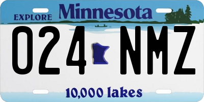 MN license plate 024NMZ