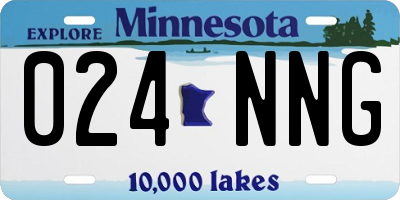 MN license plate 024NNG