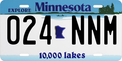 MN license plate 024NNM