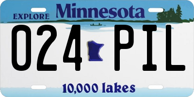 MN license plate 024PIL