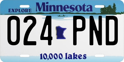 MN license plate 024PND
