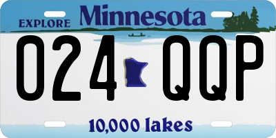 MN license plate 024QQP