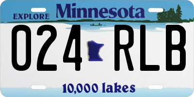 MN license plate 024RLB