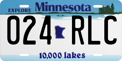 MN license plate 024RLC