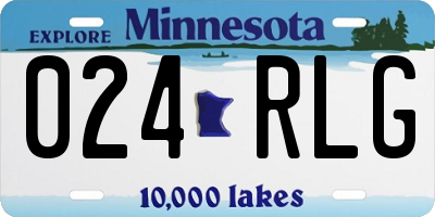 MN license plate 024RLG