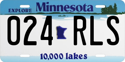MN license plate 024RLS