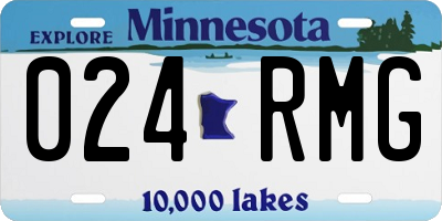 MN license plate 024RMG