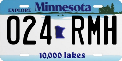 MN license plate 024RMH