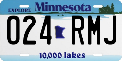 MN license plate 024RMJ
