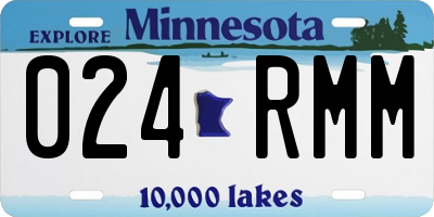 MN license plate 024RMM