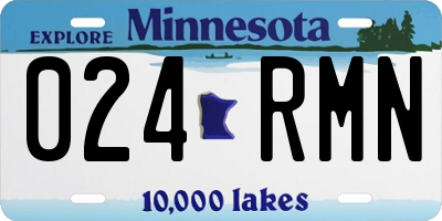 MN license plate 024RMN