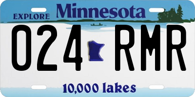 MN license plate 024RMR