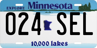 MN license plate 024SEL