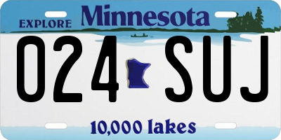 MN license plate 024SUJ