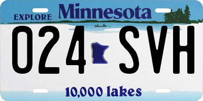 MN license plate 024SVH