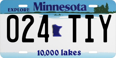 MN license plate 024TIY