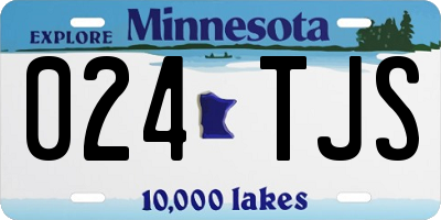 MN license plate 024TJS