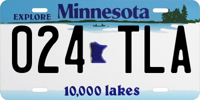 MN license plate 024TLA