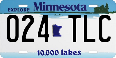 MN license plate 024TLC