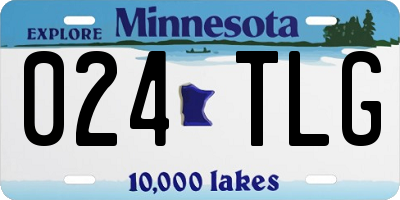 MN license plate 024TLG