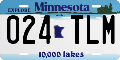 MN license plate 024TLM