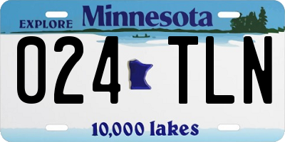 MN license plate 024TLN