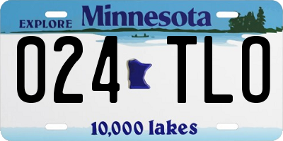 MN license plate 024TLO
