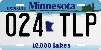 MN license plate 024TLP