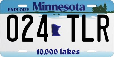 MN license plate 024TLR