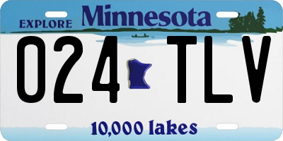 MN license plate 024TLV