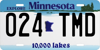MN license plate 024TMD