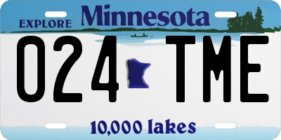 MN license plate 024TME