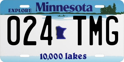 MN license plate 024TMG