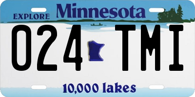 MN license plate 024TMI