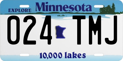 MN license plate 024TMJ