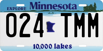 MN license plate 024TMM